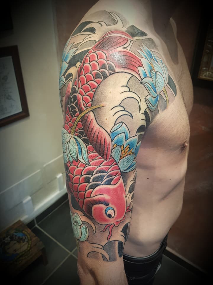 Japán stílusú tetoválás a Pinker Tattoo galériából